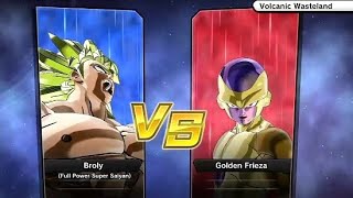 DBS Broly vs Golden Frieza Dragon Ball Xenoverse 2 player vs Com s2 [upl. by Enomes165]