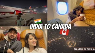 India to Canada Journey 🇮🇳✈️🇨🇦  Aage Canada Vapis🥺  JassArsh [upl. by Gottwald]