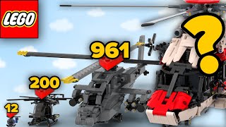 LEGO HELICOPTERS in Different Scales  Comparison [upl. by Gnod575]