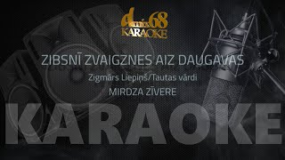 Zibsnī zvaigznes aiz Daugavas Mirdza Zīvere karaoke [upl. by Latta]