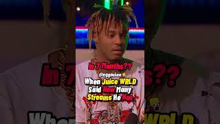 The Time Juice WRLD Said How Many Streams Hes Gotten And They All Freaked Out [upl. by Ilzel751]