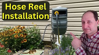 Garden Hose Reel Setup  Full Instructions [upl. by Incrocci]