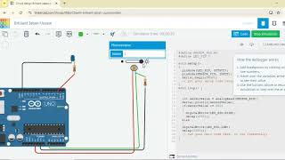 How To Blink The Led Using Photo resistorLDR In Tinker Cad  IOT Projects  Science Projects [upl. by Entwistle]