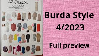 burdastyle New Burda Style April 42023 full review [upl. by Elvis787]