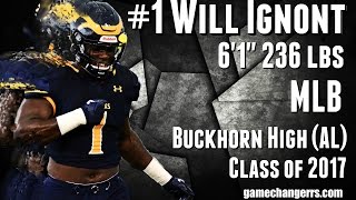 1 Will Ignont  MLB  Buckhorn High AL Class of 2017 [upl. by Erastatus]