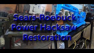 Antique Power Hacksaw Restoration [upl. by Ahsino]