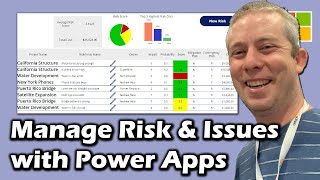 PowerApps Issues amp Risk List connected to our Project Dashboard [upl. by Bearce303]