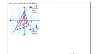 Scale Factor of Dilations Video 1 [upl. by Schroer]