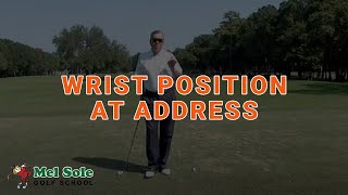 Wrist Position at Address [upl. by Rebmyk]