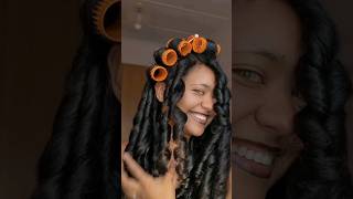 ROLLER SET TUTORIAL AND RESULTS  curls naturalhair 2024 curlyhair washday [upl. by Ydeh]