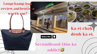 Kan dineoutLongchamp le plaige bag review [upl. by Nalepka]