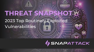 2023 Top Routinely Exploited Vulnerabilities  Threat SnapShot [upl. by Tufts]