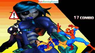 Morph And Psylocke VS SpiderMan And Wonder Woman In A MUGEN Match  Battle  Fight [upl. by Acinahs]