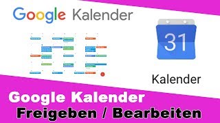 Gmail Kalender freigeben einrichten I Google Kalender gemeinsam nutzen [upl. by Aieken]