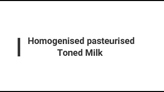 Homogenised Pasteurised Toned Milk  Tamil  English [upl. by Trinette643]