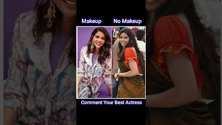 South actresses makeup or no makeup looks  South  actress  makeup  no makeup  shortsviral [upl. by Asirral26]