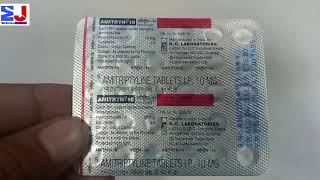 Amitryn 10mg Tablet  Amitriptyline Hydrochloride 10mg tablet  Amitryn 10mg tablet use Review Hindi [upl. by Odette231]