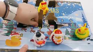 24 Pcs Christmas Rubber Ducks Advent Calendar [upl. by Neelik]