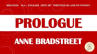 Prologue by Anne Bradstreet  Poem  in Tamil  Writings By amp On Women  IDEUNOM [upl. by Nosemyaj]