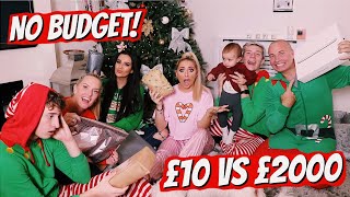 NO budget SECRET SANTA with the Barker Family [upl. by Htebazileyram]