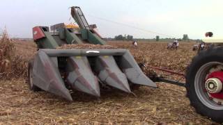 IH Farmall 1206 with a 3 Row New Idea Corn Picker [upl. by Netnilc]