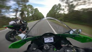 4K Kawasaki Ninja ZX10R 2021 TOP SPEED TEST 299KMH [upl. by Anstus]