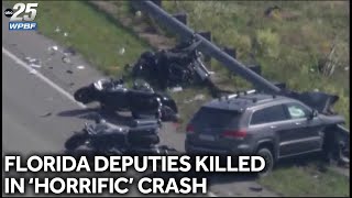 2 Florida deputies killed 1 critically injured in horrific crash [upl. by Zeba846]