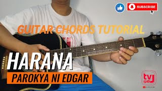 HARANA by PNE GUITAR CHORDS TUTORIAL  TV ni J [upl. by Enowtna543]