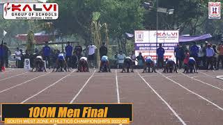 TNPESU South West Zone Inter  University Athletic Championships 2022  2023  100M Men Final [upl. by Htebasile]