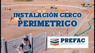 CERCOS PREFABRICADOS DE CONCRETO  ANCÓN LIMA [upl. by Aerised30]