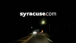 Watch truck scrape Onondaga Lake Parkway bridge video [upl. by Nofets59]