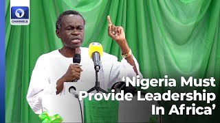 Full Speech Nigerias Democracy Will Have Meaning When She Provides Leadership In Africa  Lumumba [upl. by Stralka287]