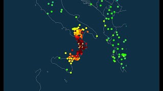 Terremoto ML 37 a Cellara Cosenza del 27 ottobre 2024 alle ore 205155  GlobalQuake [upl. by Calie]