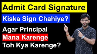 Signature on Admit Card  How To Download Admit Card for Private Candidates 2024 [upl. by Sisi815]