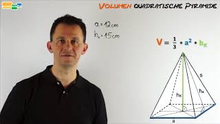 Volumen Quadratische Pyramide 1 Klasse 10 [upl. by Oskar]