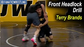 Front Headlock Drill By Terry Brands [upl. by Namref]