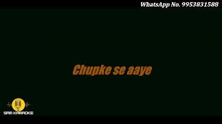 Kahin Door Jab Din Dhal Jaye  Refresh Karaoke [upl. by Ailemak]