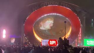 Ed Sheeran amp Chris Martin performing Yellow amp Shape of You at Global Citizen Festival NYC 2024 [upl. by Jamieson]