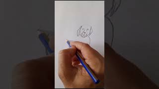 Harflerle kolay köpek çizimi  easy dog ​​drawing with letters  رسم كلب سهل بالحروف [upl. by Vladamar]