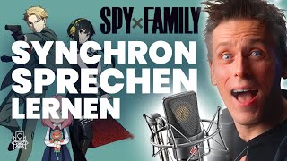 SYNCHRONSPRECHEN LERNEN mit quotSpy Familyquot synchronsprecher fandub spyxfamily anime svenplate [upl. by Ahsoet]