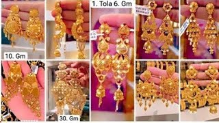 Latest ❤️Sui Dhaga Earrings With Price Gold Earrings Designs Gold Long Earrings Gold [upl. by Koval827]