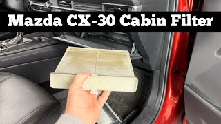 How To Replace 2020  2023 Mazda CX30 Cabin Air filter  Change Replacement CX30 Filter Location [upl. by Abbi]