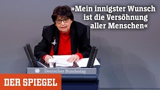 HolocaustÜberlebende im Bundestag »Mein innigster Wunsch ist die Versöhnung aller Menschen« [upl. by Bevan]