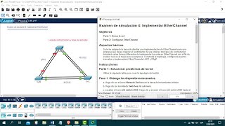 641 Packet Tracer  Implement Etherchannel  Ethernet channel implementation cisco 2023 [upl. by Abagael401]