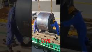 Steel coil 😱  facts trending viral newlatestAbout  Facts viralvideo wellknown fabricated [upl. by Anastasie]