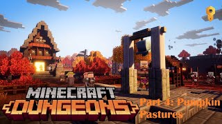 Killing an Evoker  Minecraft Dungeons Part 4 Pumpkin Pastures [upl. by Norine]