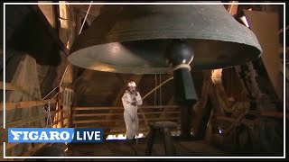 🔔 La cloche BOURDON de NotreDame de Paris sonne 1 an après lincendie [upl. by Tosch]