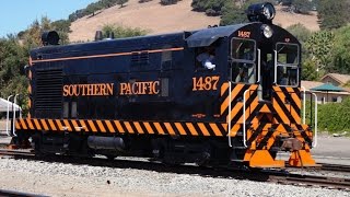 HD FairbanksMorse SP 1487 at Niles Canyon Sept 1 2014 opposedpiston engine [upl. by Wakerly]