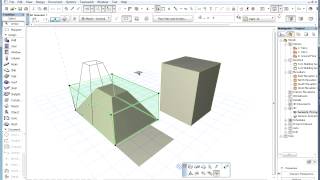 The ARCHICAD MORPH Tool  Box Stretching a MORPH Introduction [upl. by Nileve357]