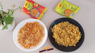 MAGGI Happy Bowl Yummy Masala Vs MAGGI Happy Bowl Twisty Tomato  MAGGI Happy Bowl Review [upl. by Hagep485]